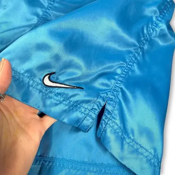 Vintage Nike Shorts OG Big Swoosh 90s Blue Windbreaker Running XS 26 - Picture 4 of 10